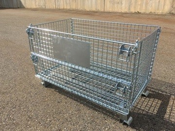 お値打ちメッシュパレット　電気メッキ   W800×L500×H540