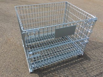お値打ちメッシュパレット　電気メッキ   W1000×L800×H850(ﾋﾟｯﾁ50×100)